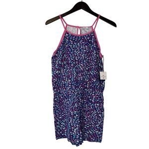 Vineyard Vines for Target Girls Scoop Neck Romper Size XL School of Whales Blue